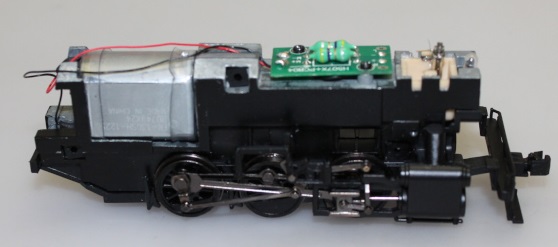Complete Loco Chassis - Black - (HO - 0-6-0)